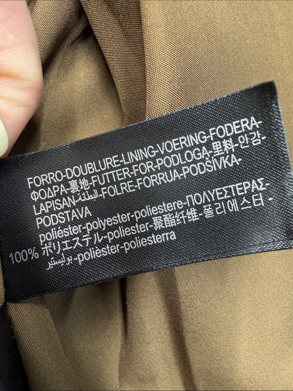 Zara Cropped Faux Suede Jacket in Tobacco Brown Sz L - Picture 10 of 12